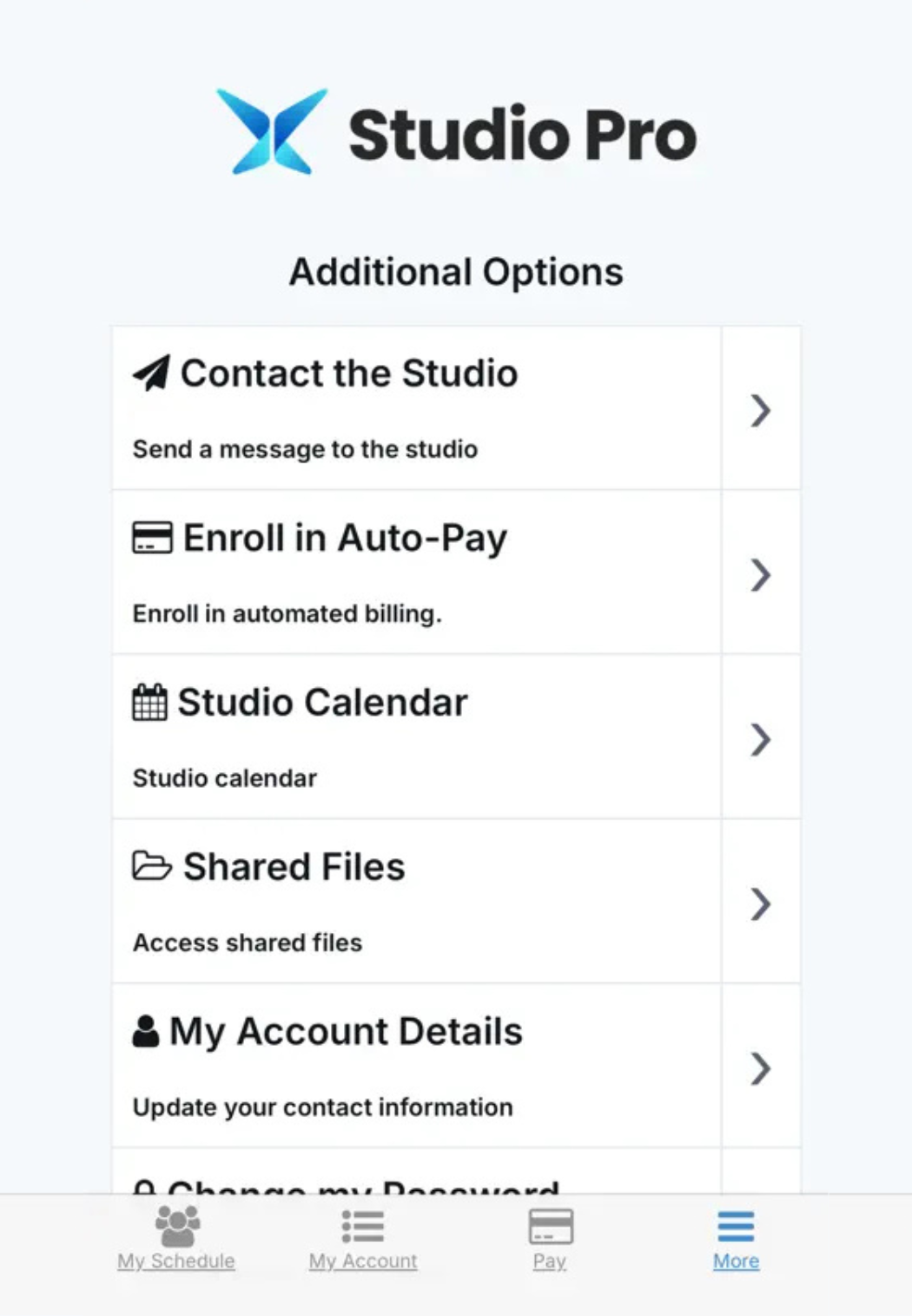 Screenshot of Studio Pro’s Portal App interface