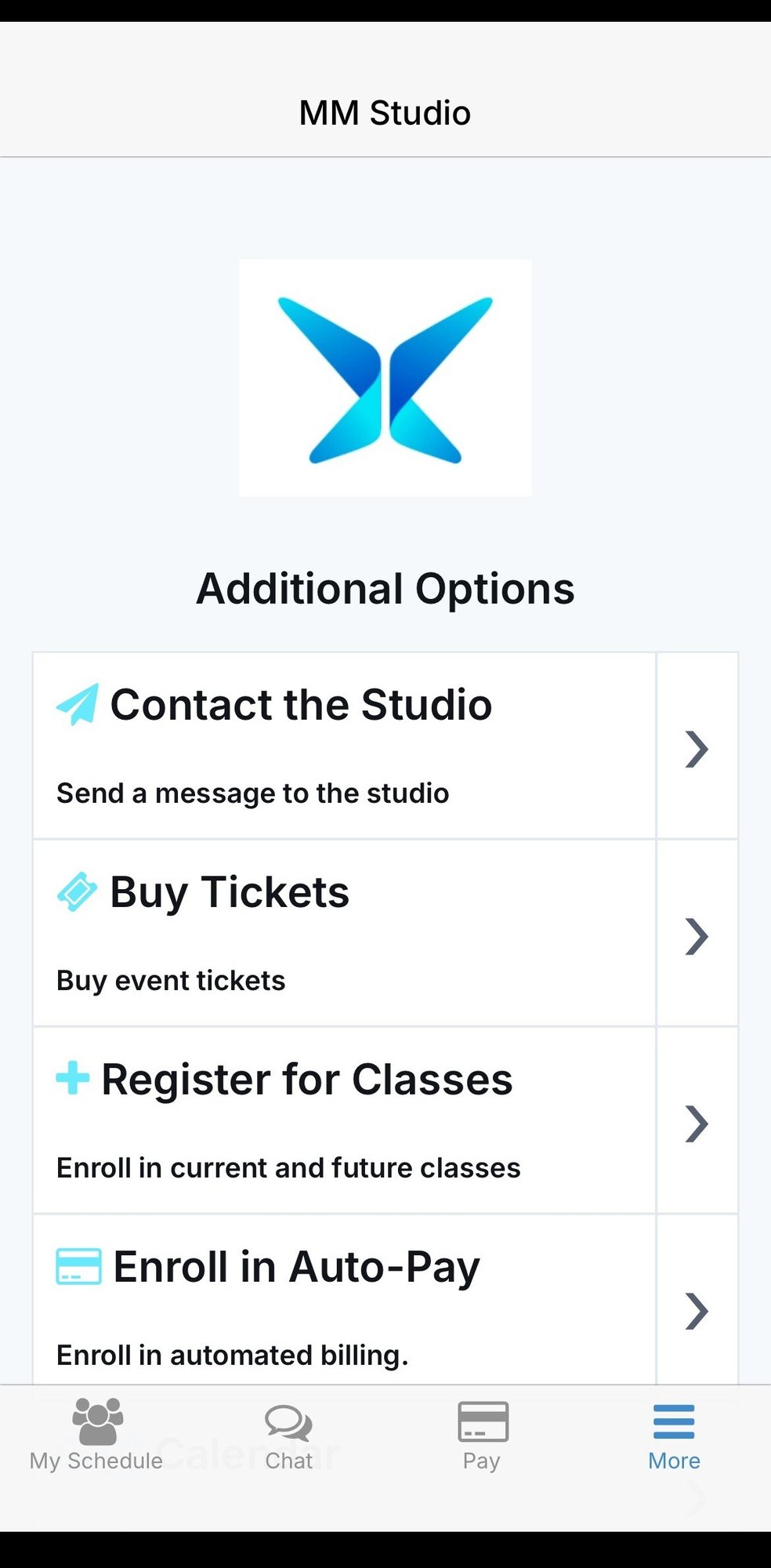 Dance Studio Software_App Mobile