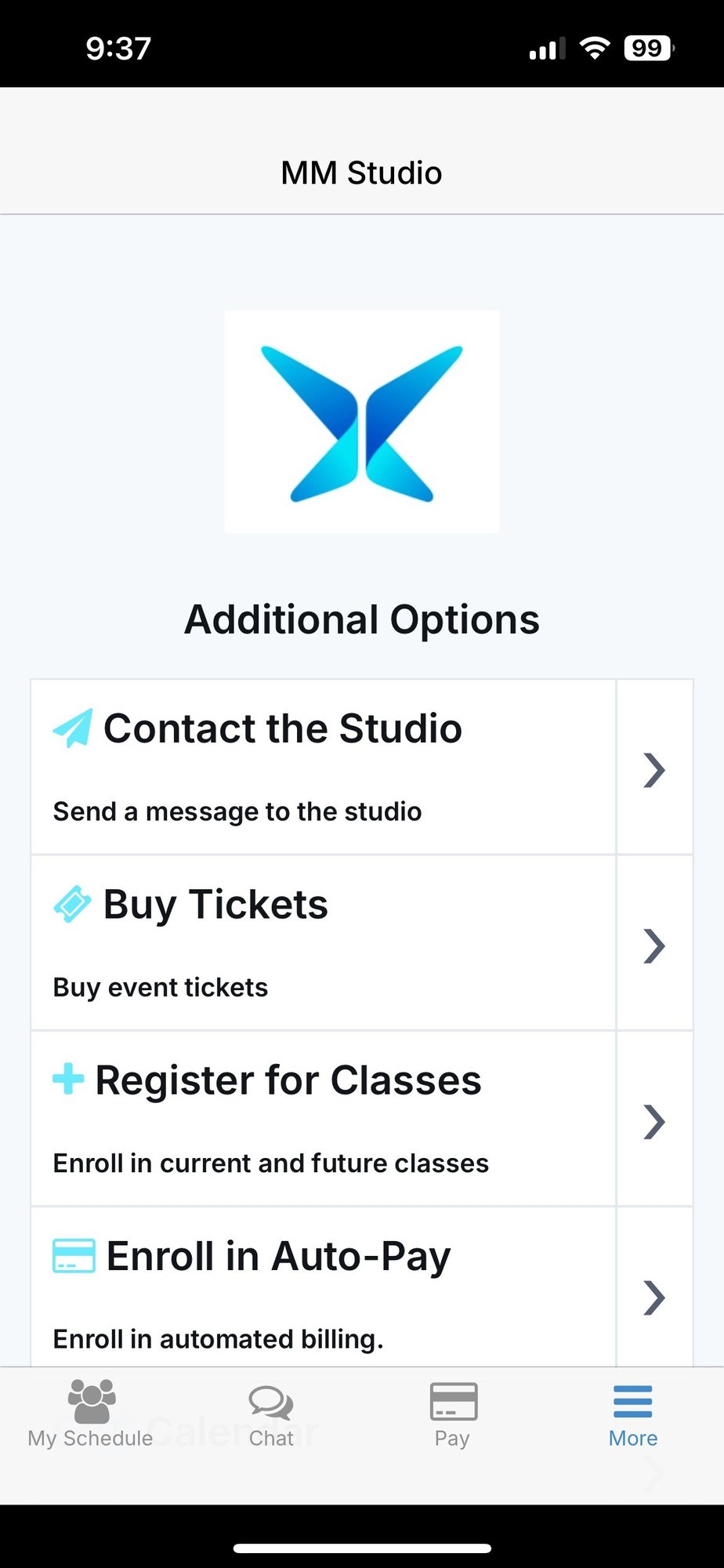 Dance Studio Software_App Mobile