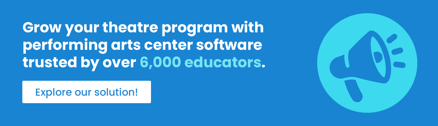 Grow your theatre program with performing arts center software trusted by over 6,000 educators. Explore our solution!